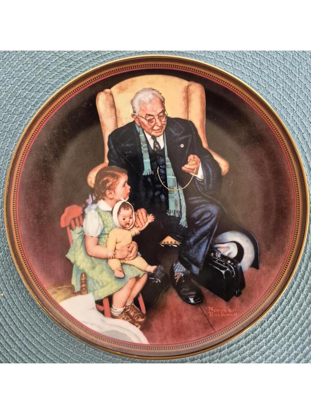 Norman Rockwell First Issue Collector's Plate - "Tender Loving Care" - 1988